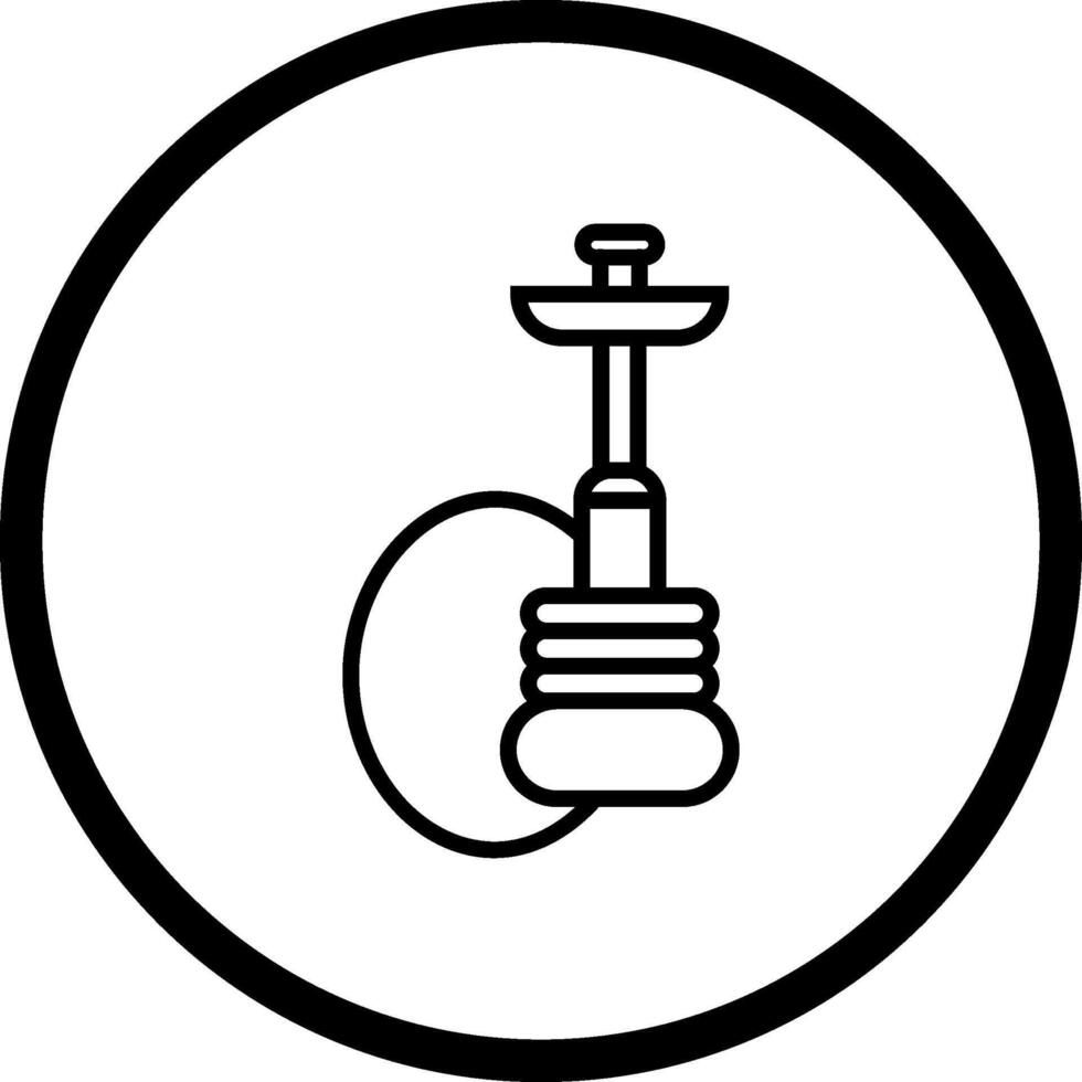 icône de vecteur de narguilé