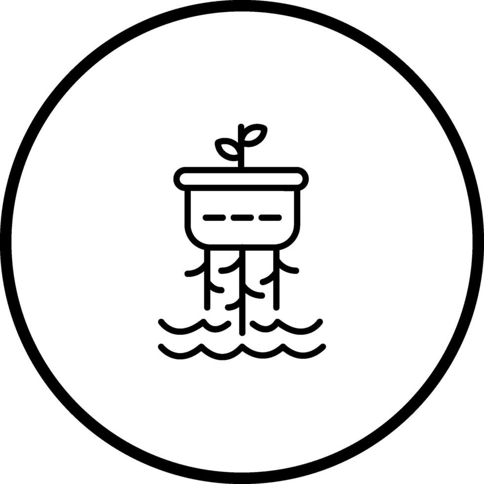 icône de vecteur hydroponique