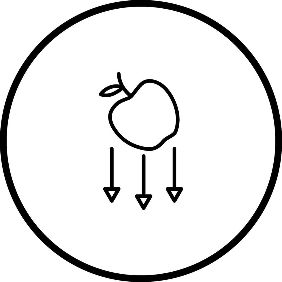 icône de vecteur de gravité