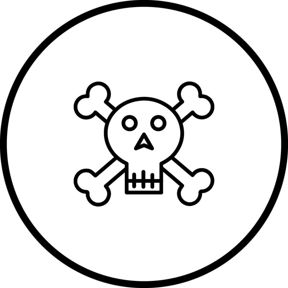 pirate crâne ii vecteur icône