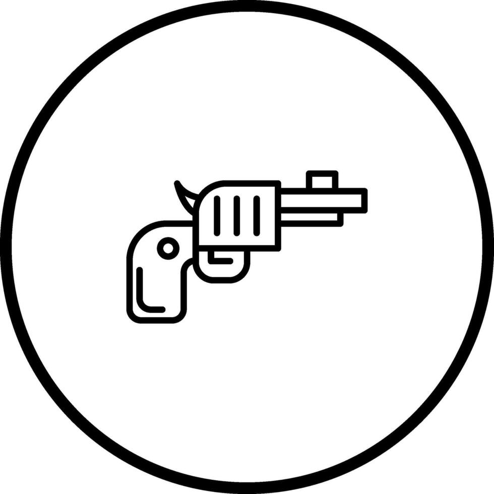 icône de vecteur de revolver