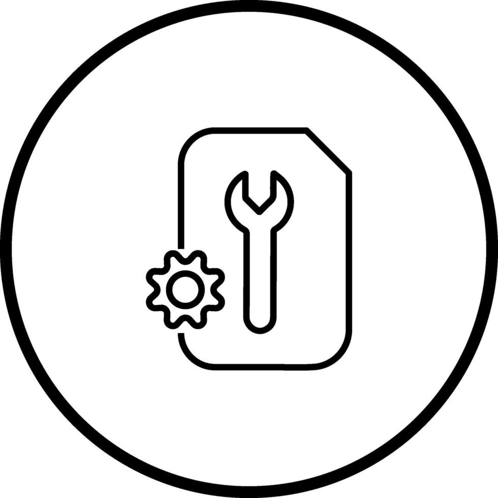 icône de vecteur de réglage de document