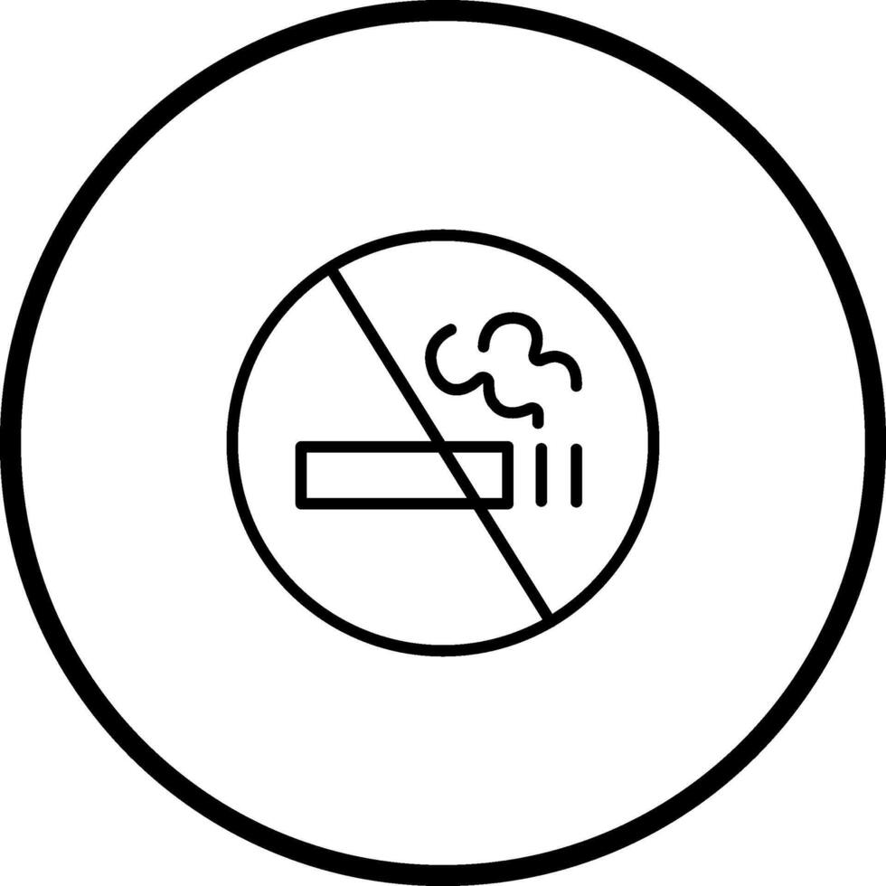 icône de vecteur de signe non fumeur