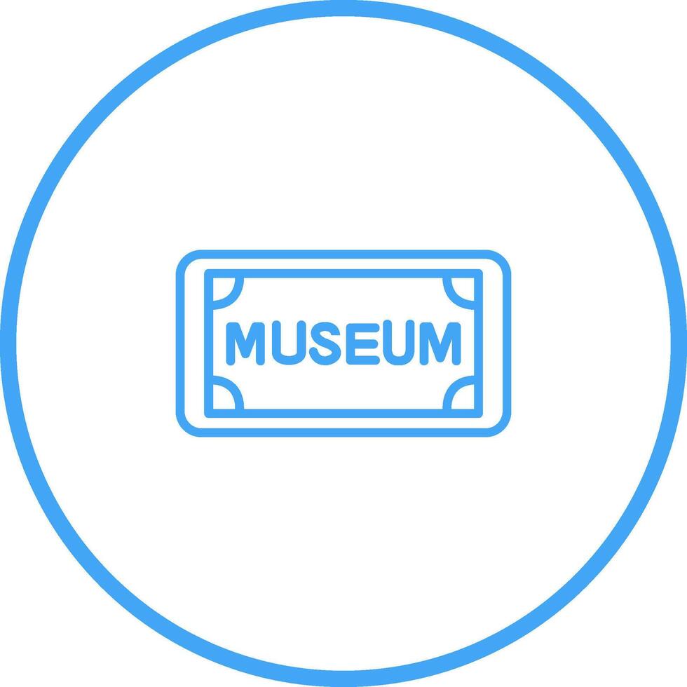 icône de vecteur de balise de musée