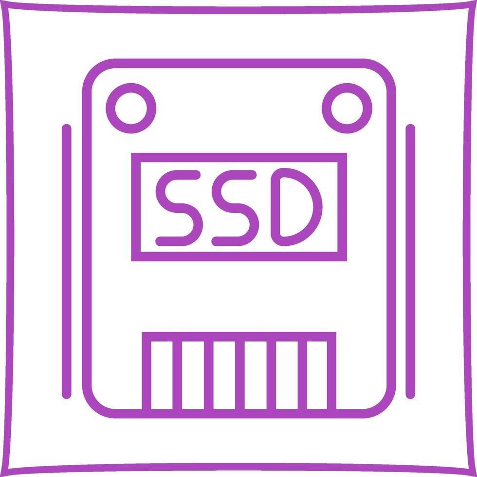 icône de vecteur ssd