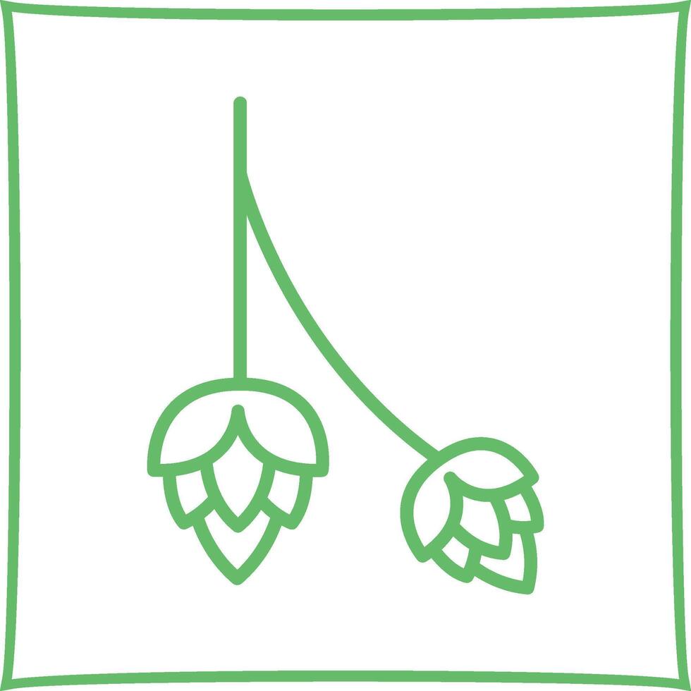 icône de vecteur de houblon