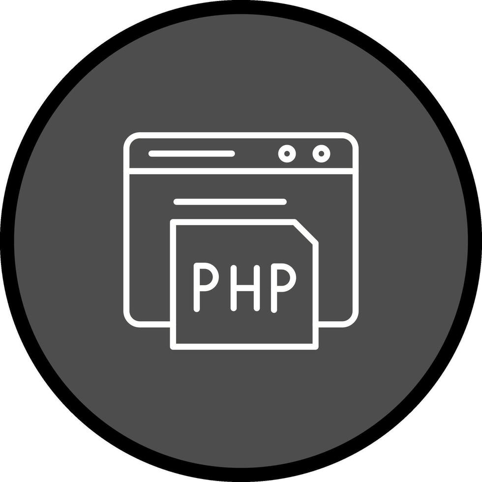 icône de vecteur php