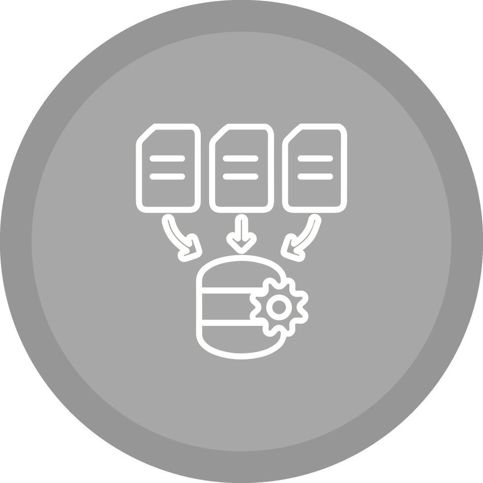 icône de vecteur de traitement de données