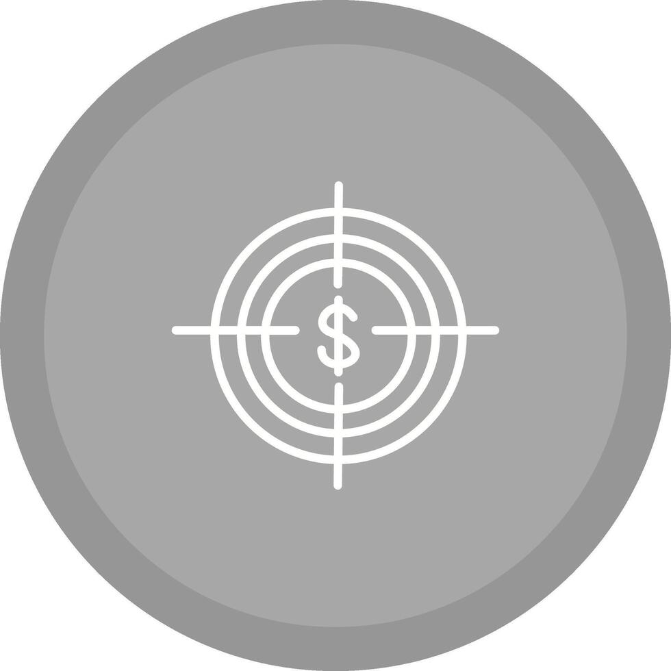 icône de vecteur cible économique