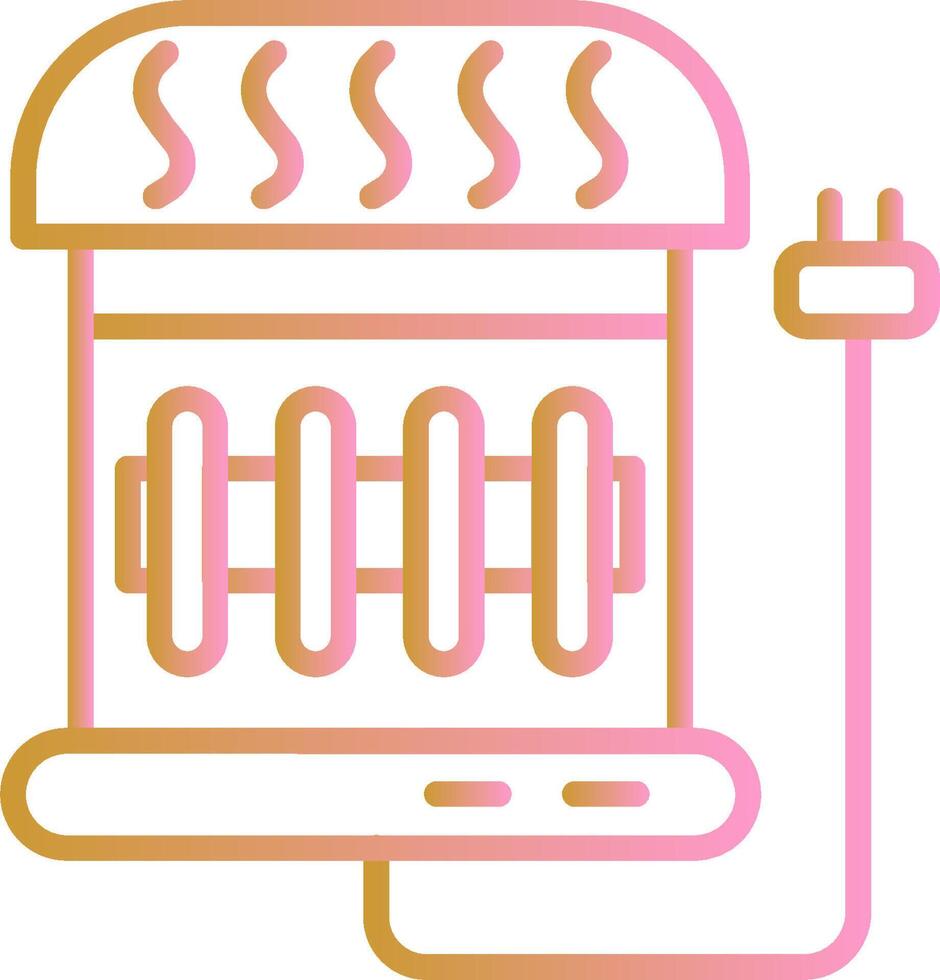 icône de vecteur de chauffage électrique