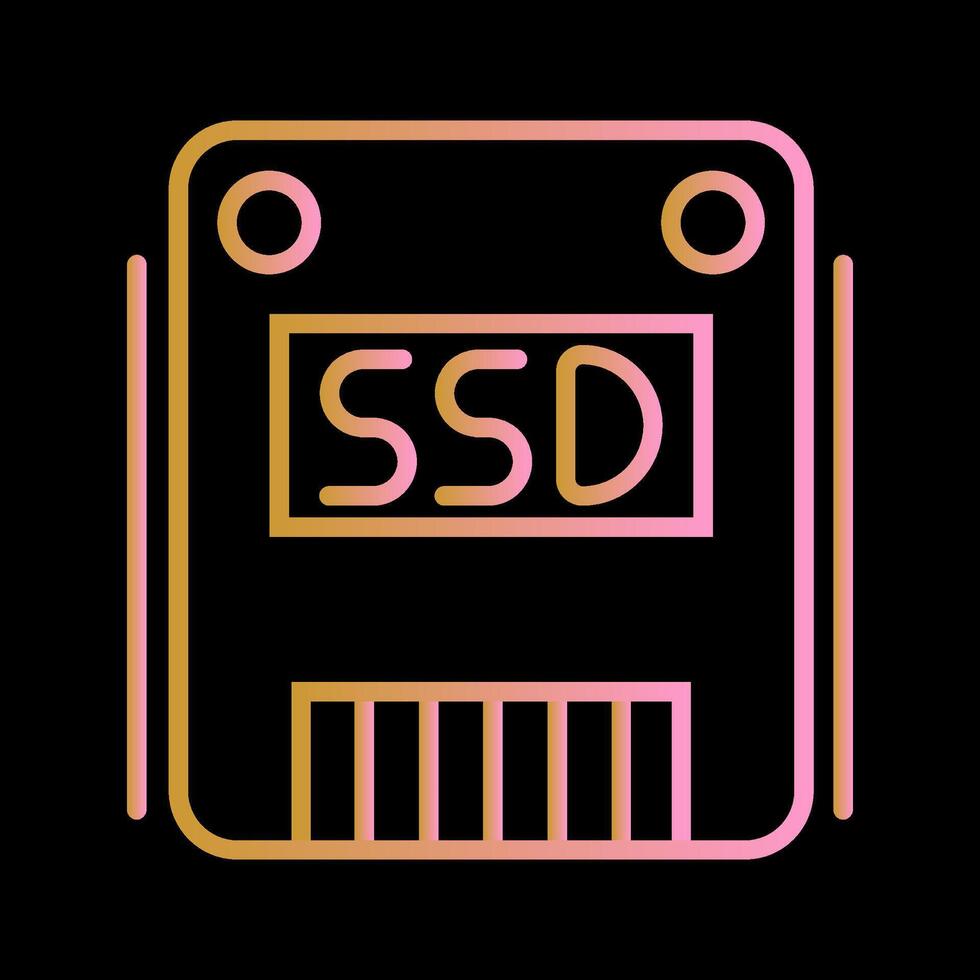 icône de vecteur ssd