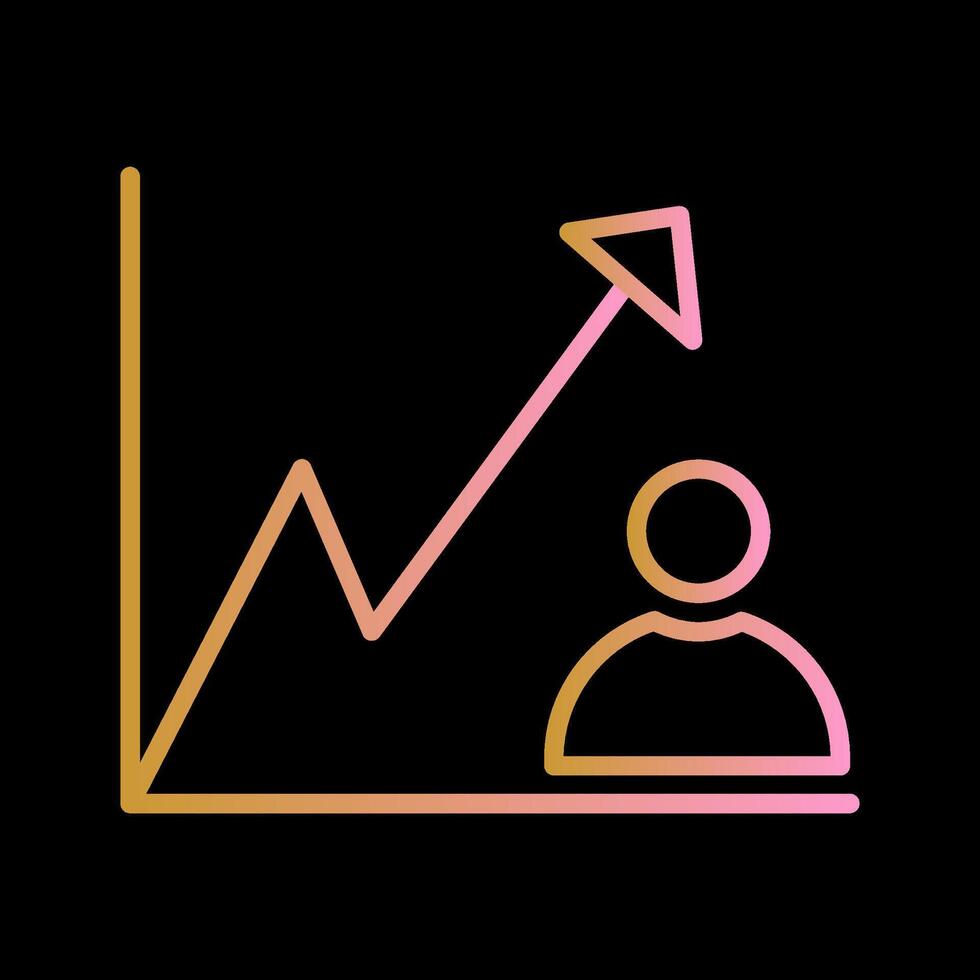 icône de vecteur de croissance d'entreprise