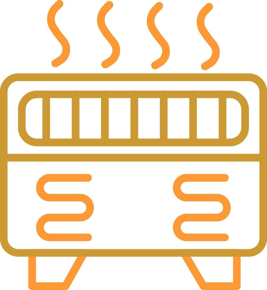 icône de vecteur de chauffage par convection