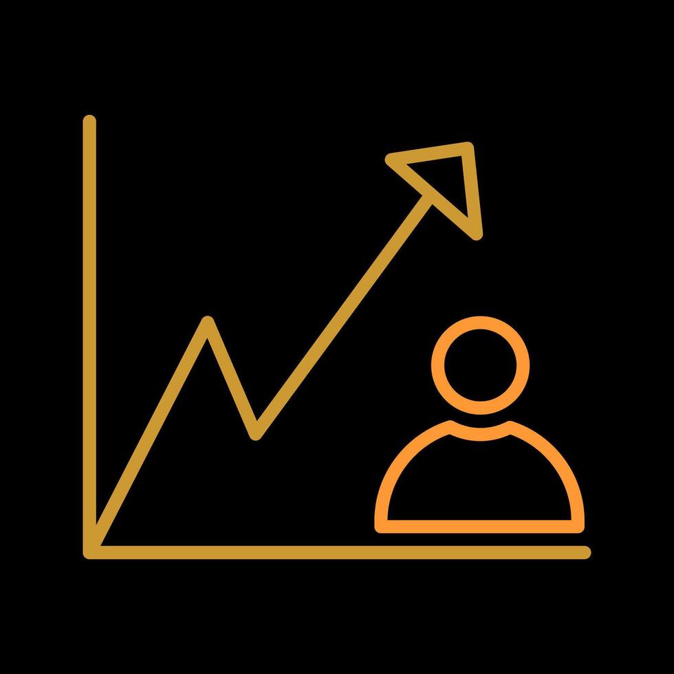 icône de vecteur de croissance d'entreprise