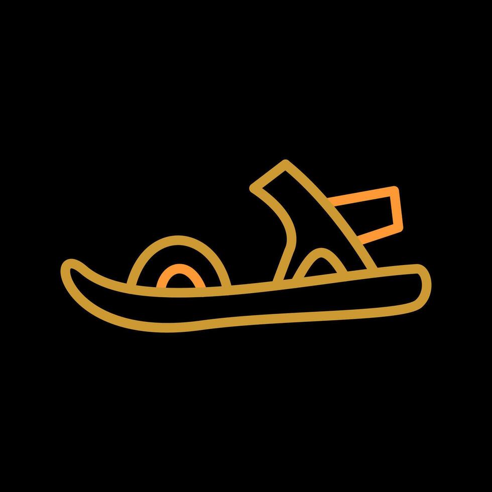 icône de vecteur de sandales élégantes
