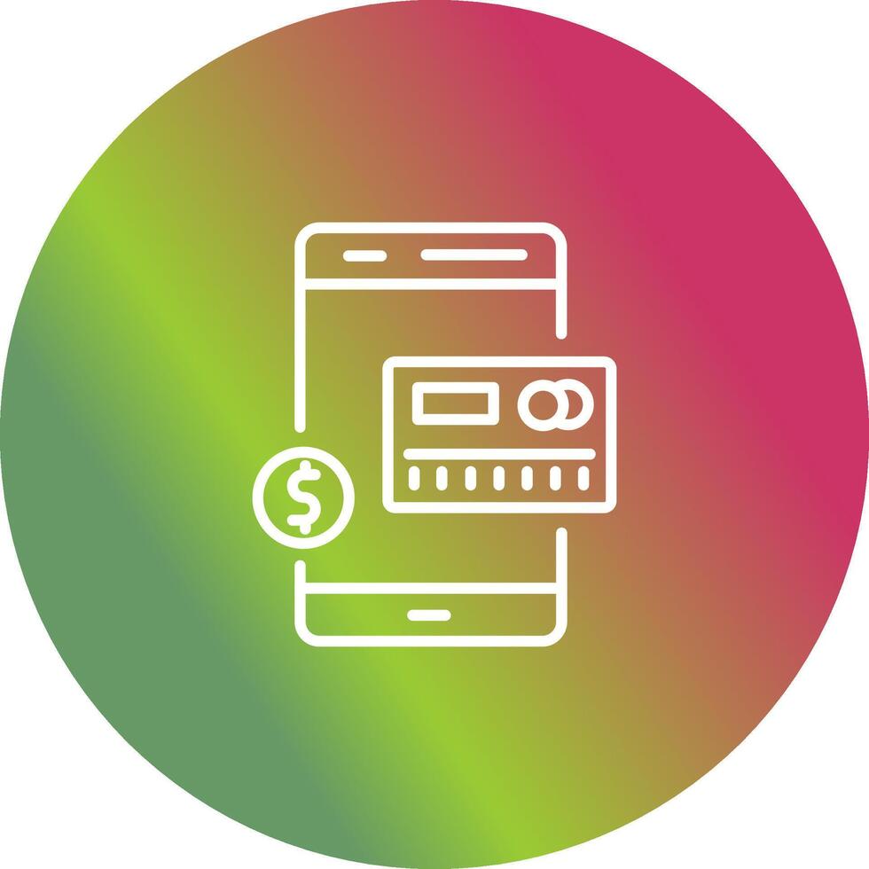 icône de vecteur de banque mobile