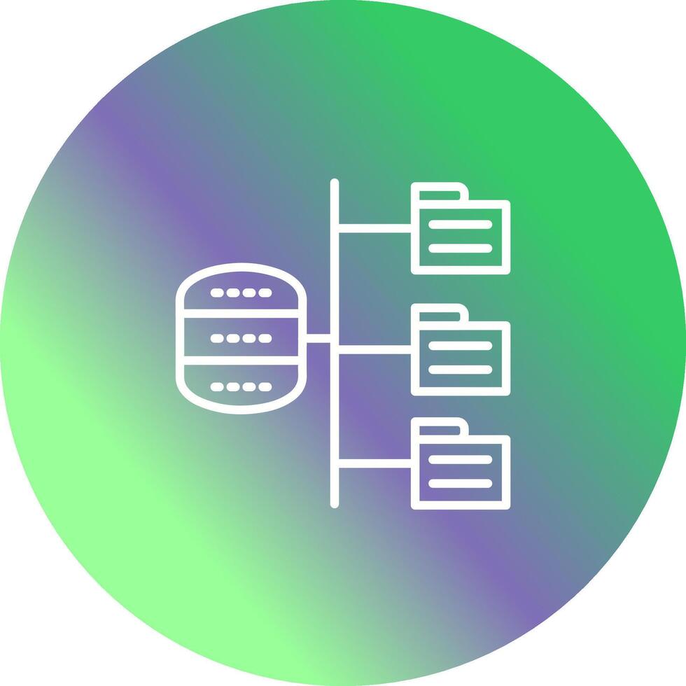 Les données structure vecteur icône