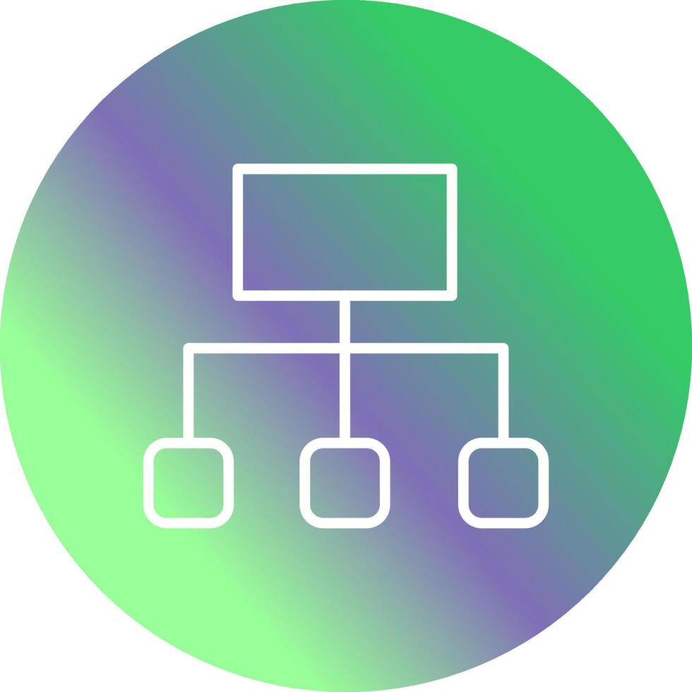 icône de vecteur d'organigramme