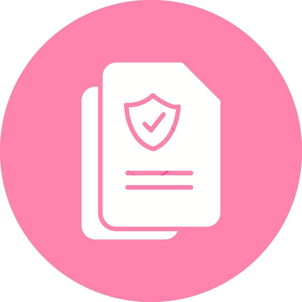 document protection vecteur icône