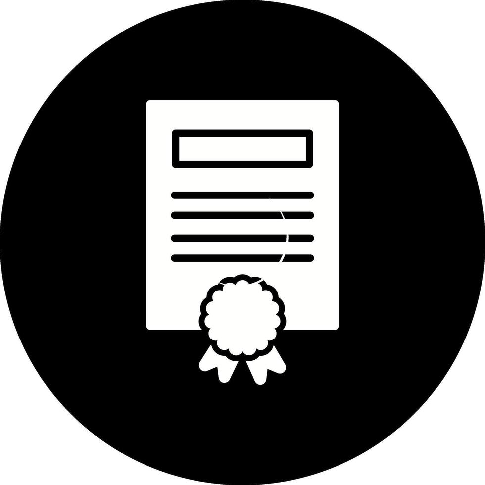 icône de vecteur de certificat