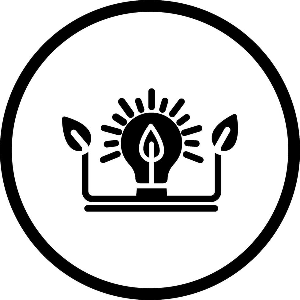 écologie ampoule vecteur icône