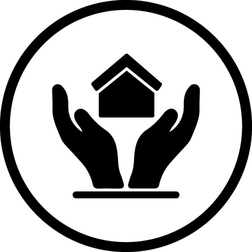 icône de vecteur d'assurance maison