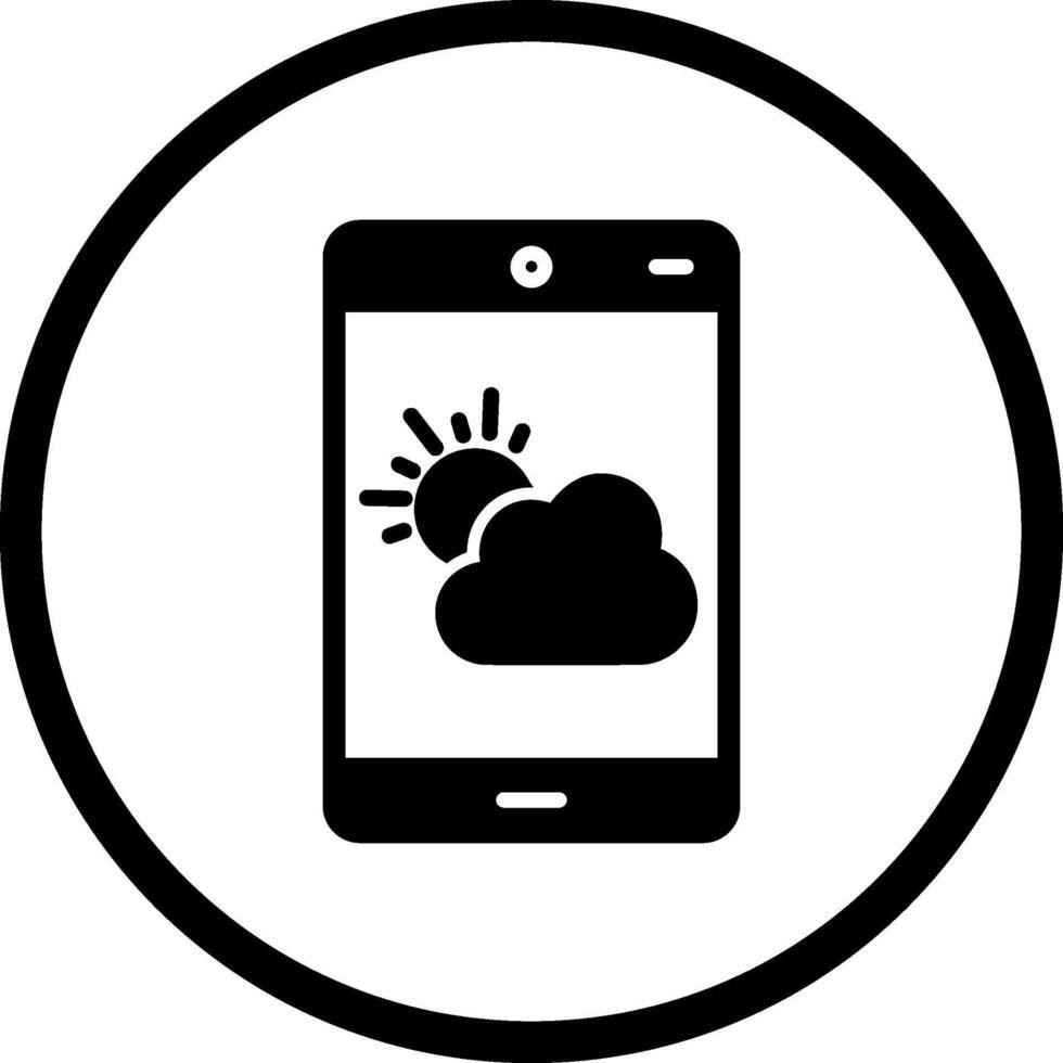 icône de vecteur d'application météo