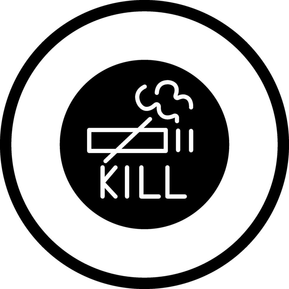 fumer tue l'icône de vecteur