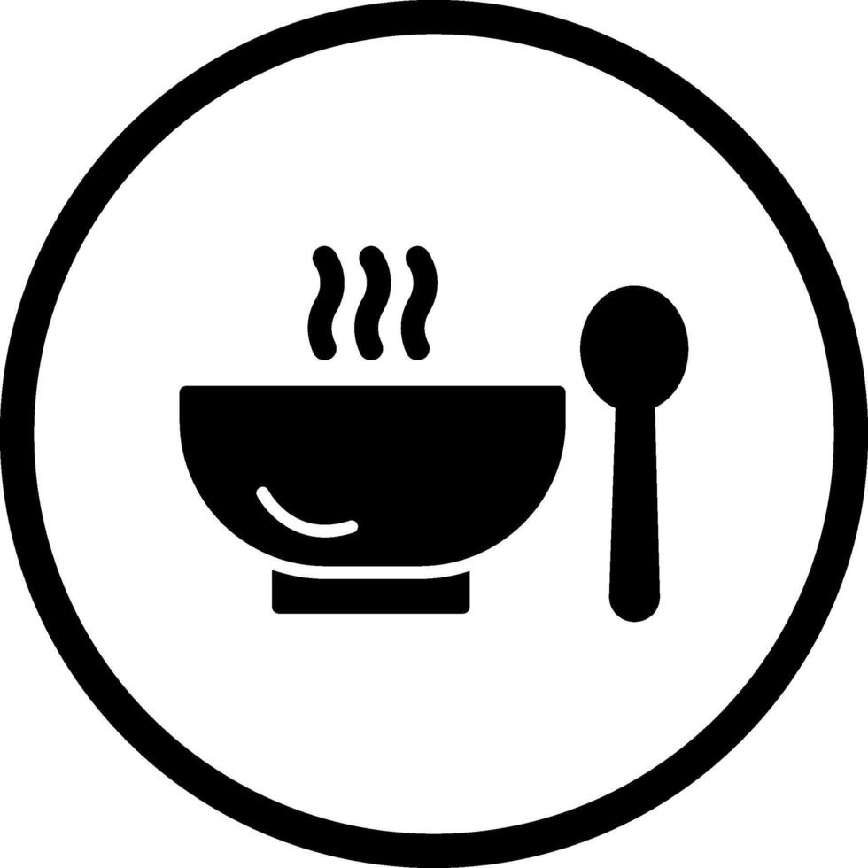 icône de vecteur de soupe