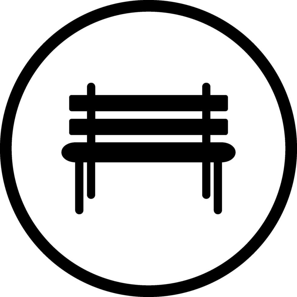 icône de vecteur de banc de jardin