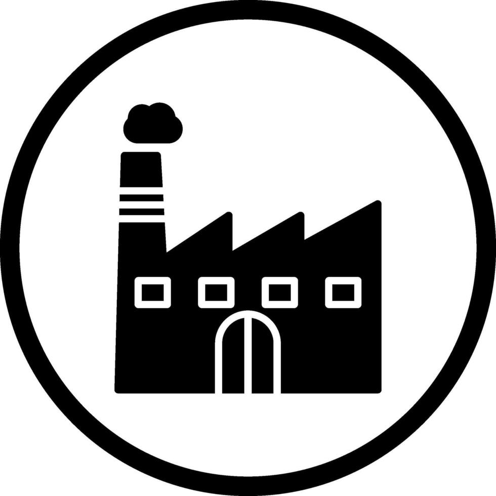 icône de vecteur d'usine