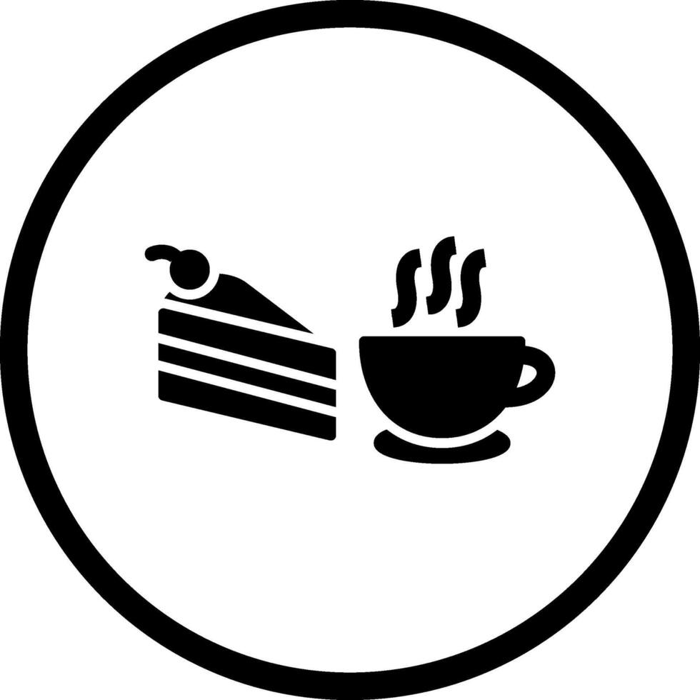 icône de vecteur de café servi