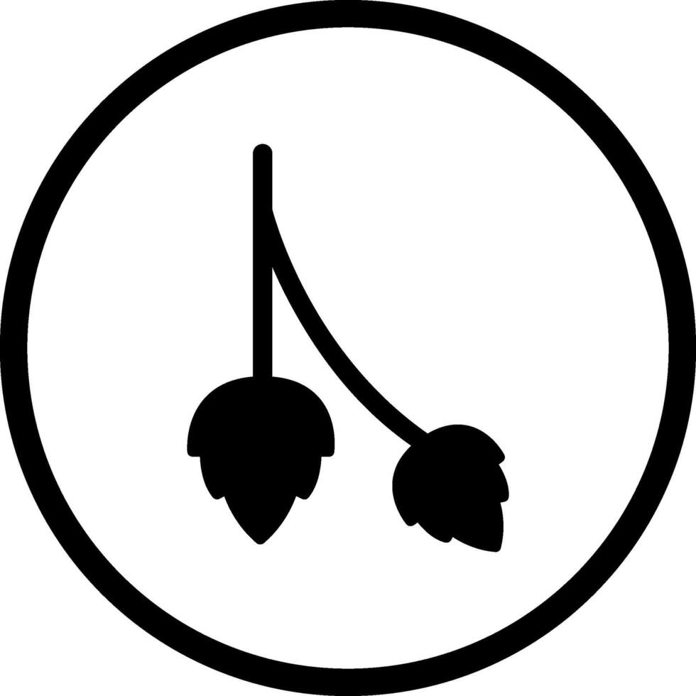 icône de vecteur de houblon