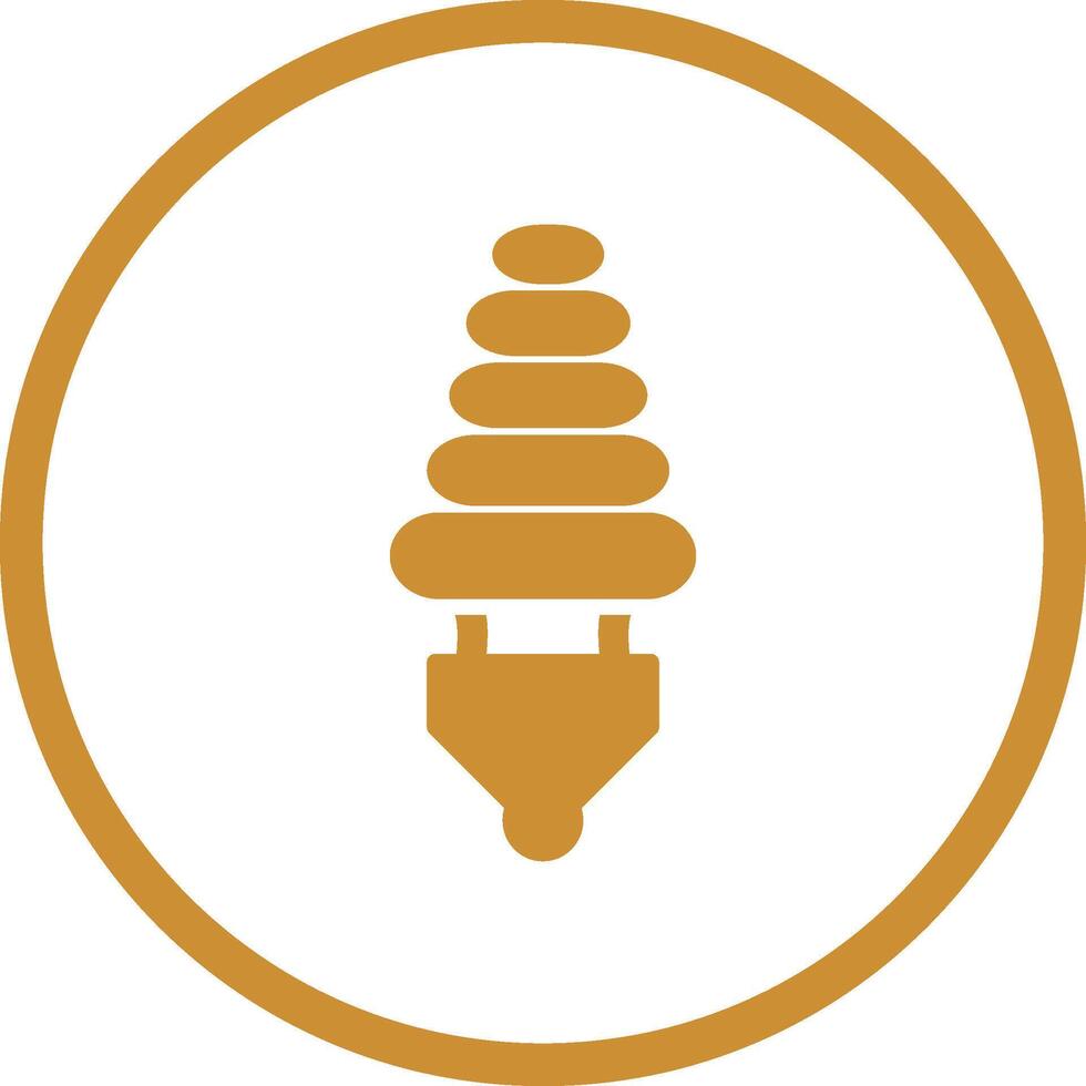 icône de vecteur d'ampoule à économie d'énergie