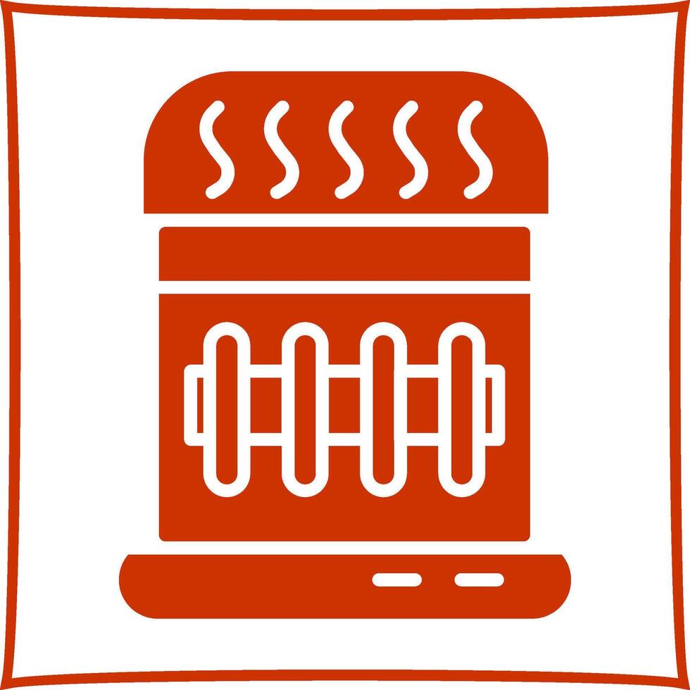 icône de vecteur de chauffage au gaz