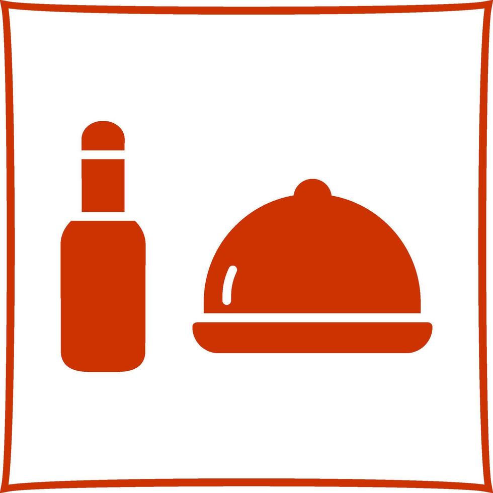 icône de vecteur de nourriture et de bière