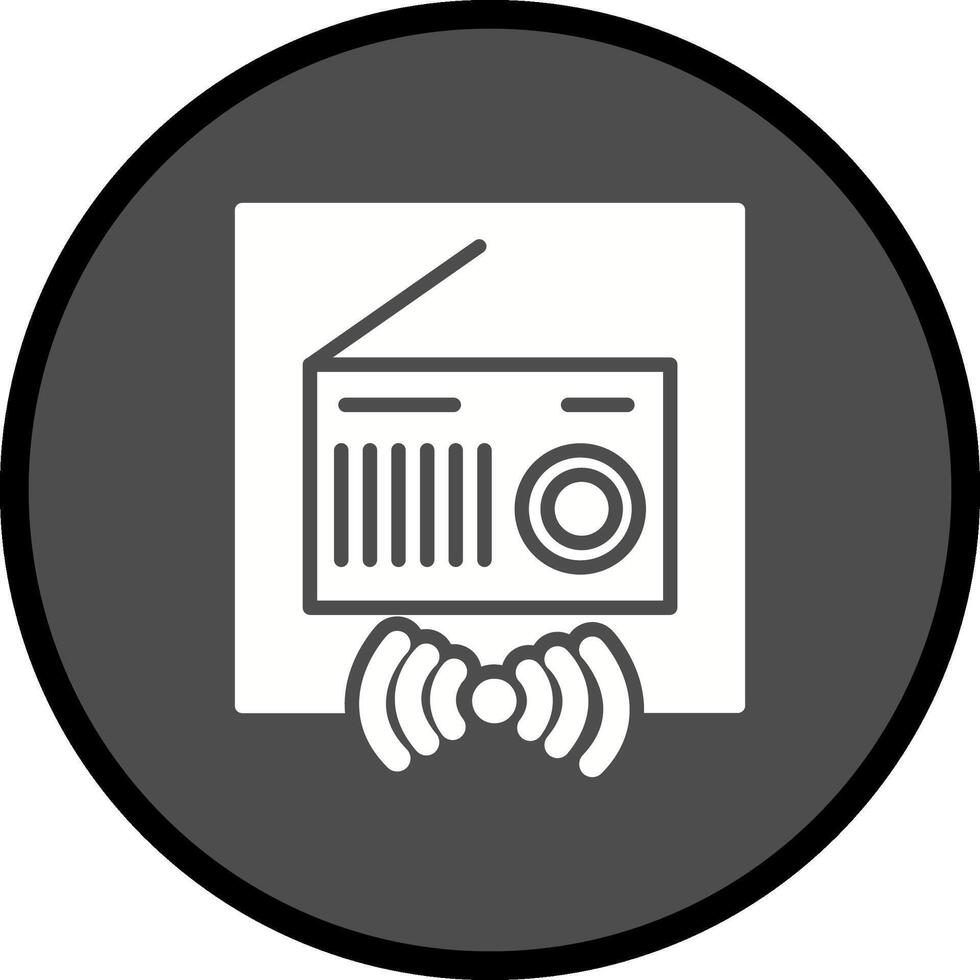 icône de vecteur radio