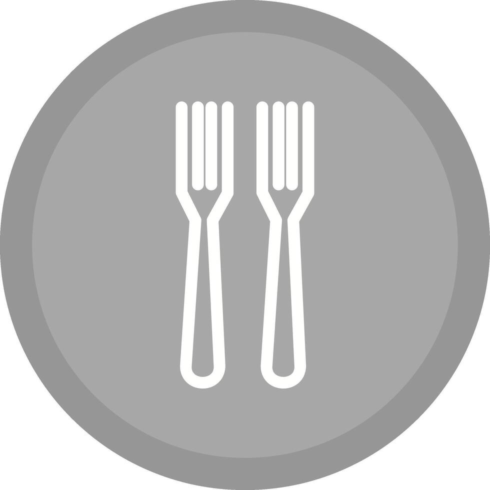 fourchette vecteur icône