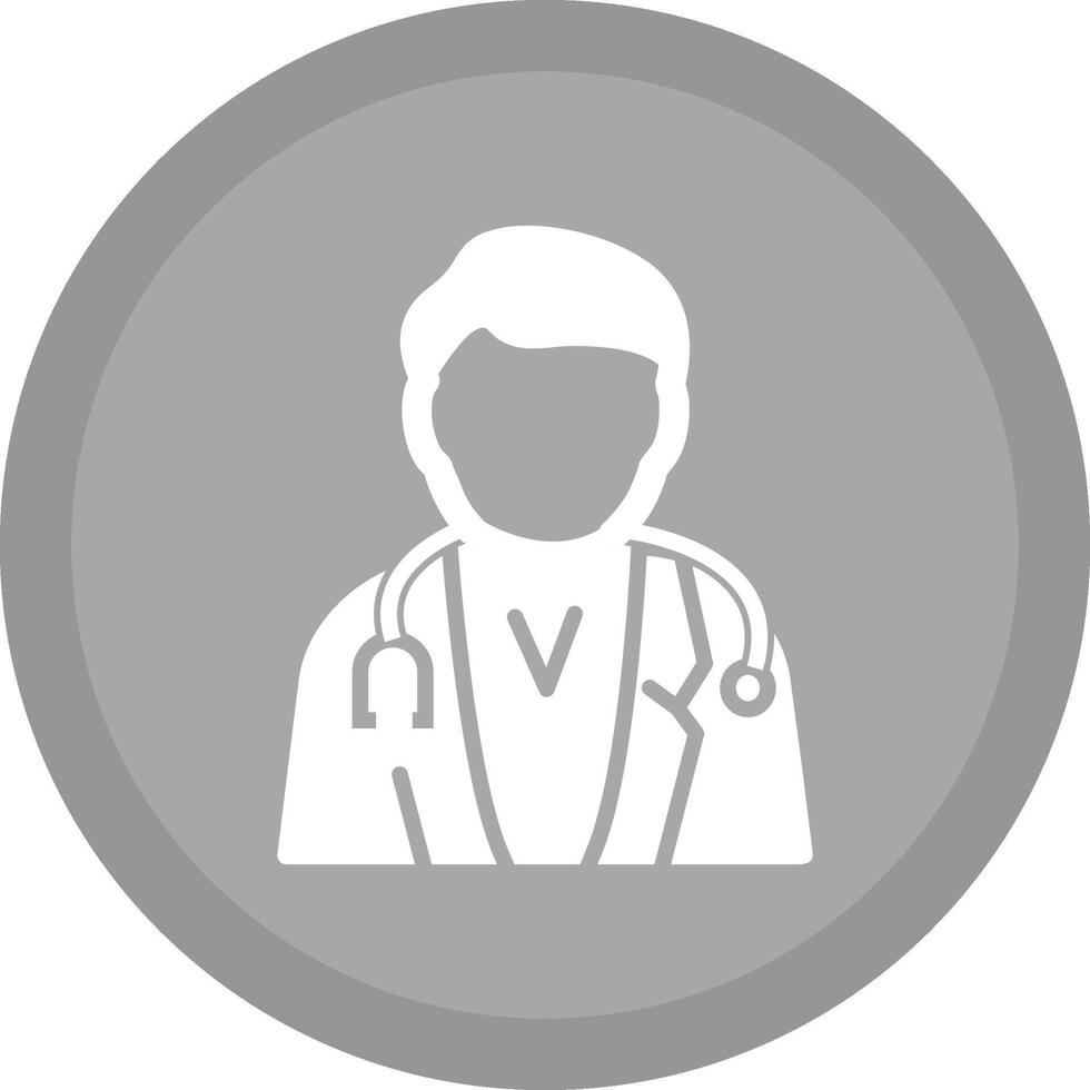 Masculin médecin vecteur icône