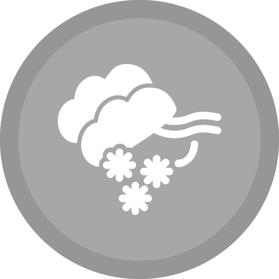 icône de vecteur de tempête de neige