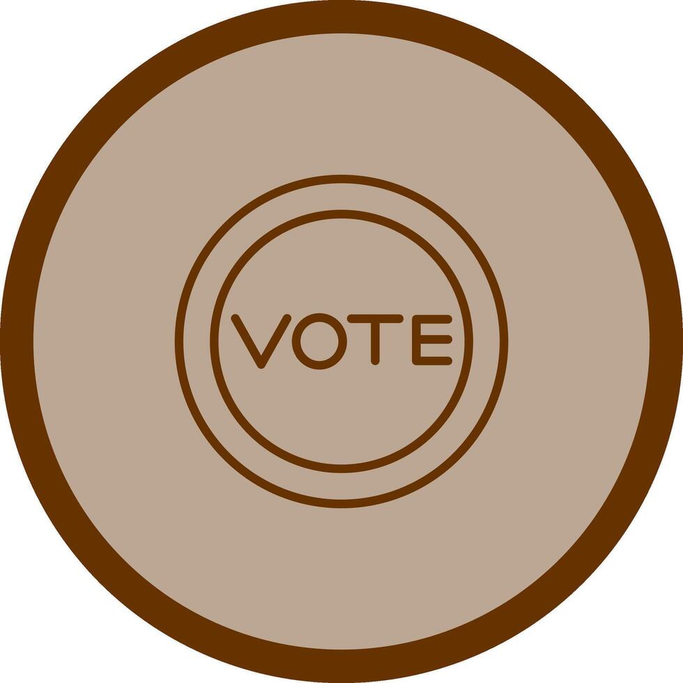 icône de vecteur de lien de vote