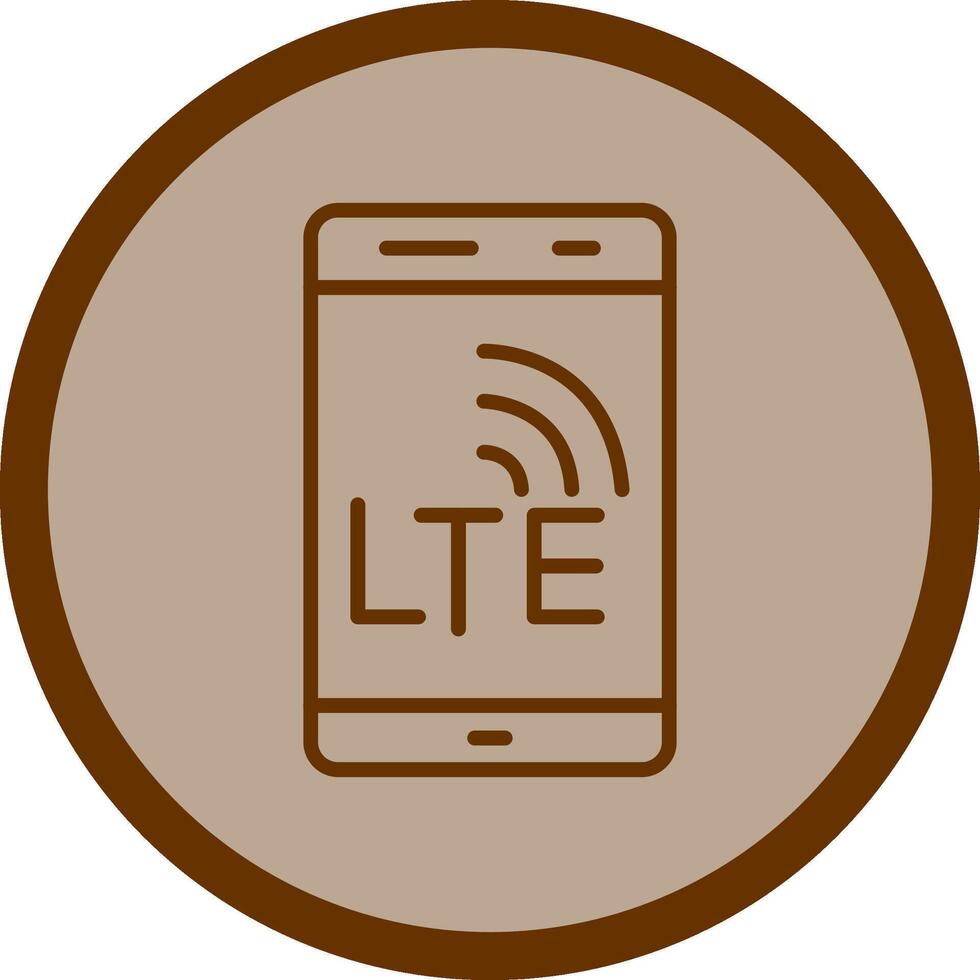 lte vecteur icône