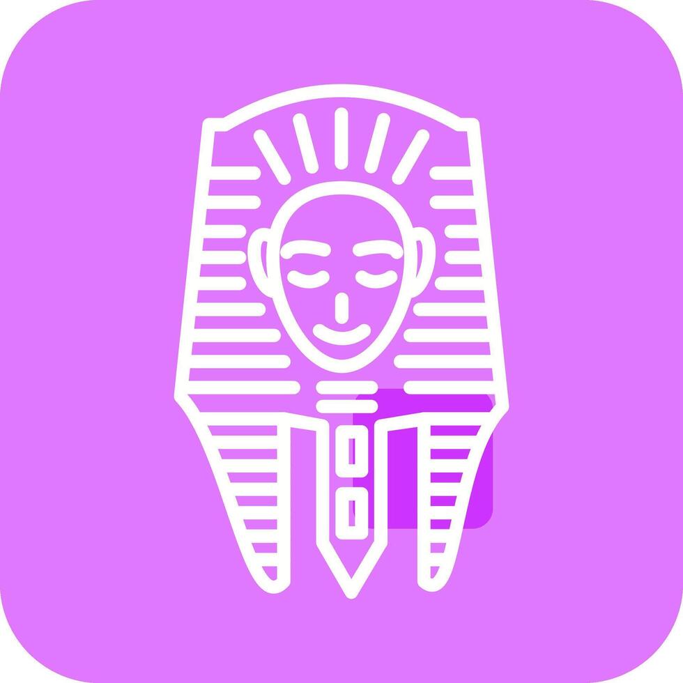 icône de vecteur de visage égyptien