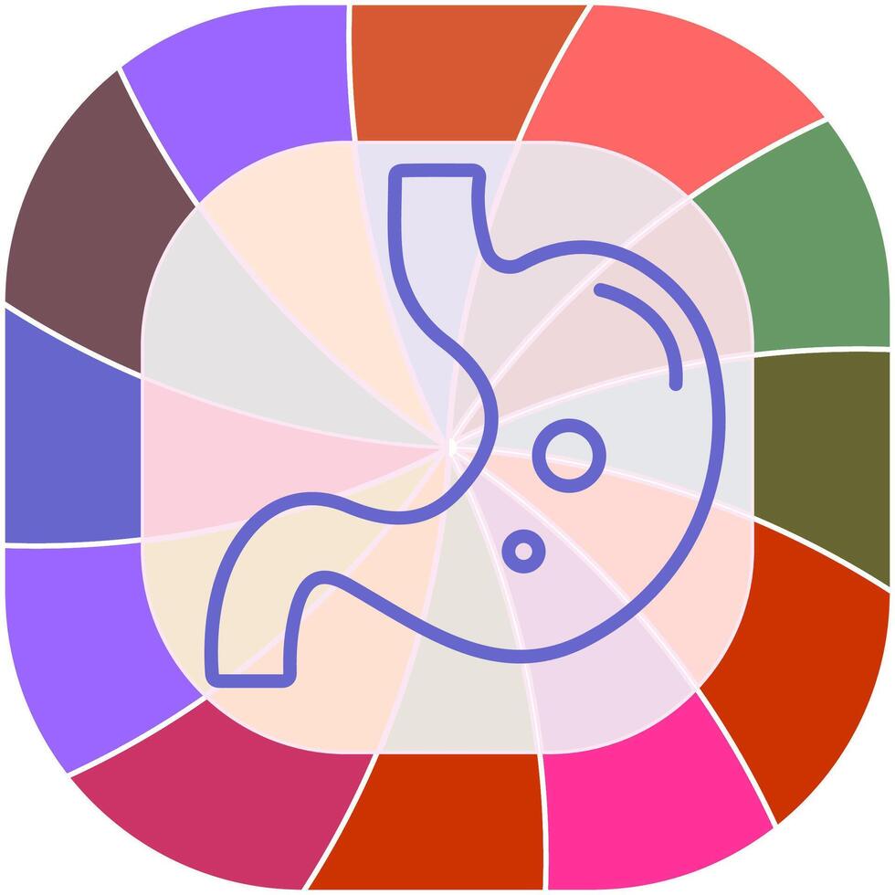 icône de vecteur d'estomac