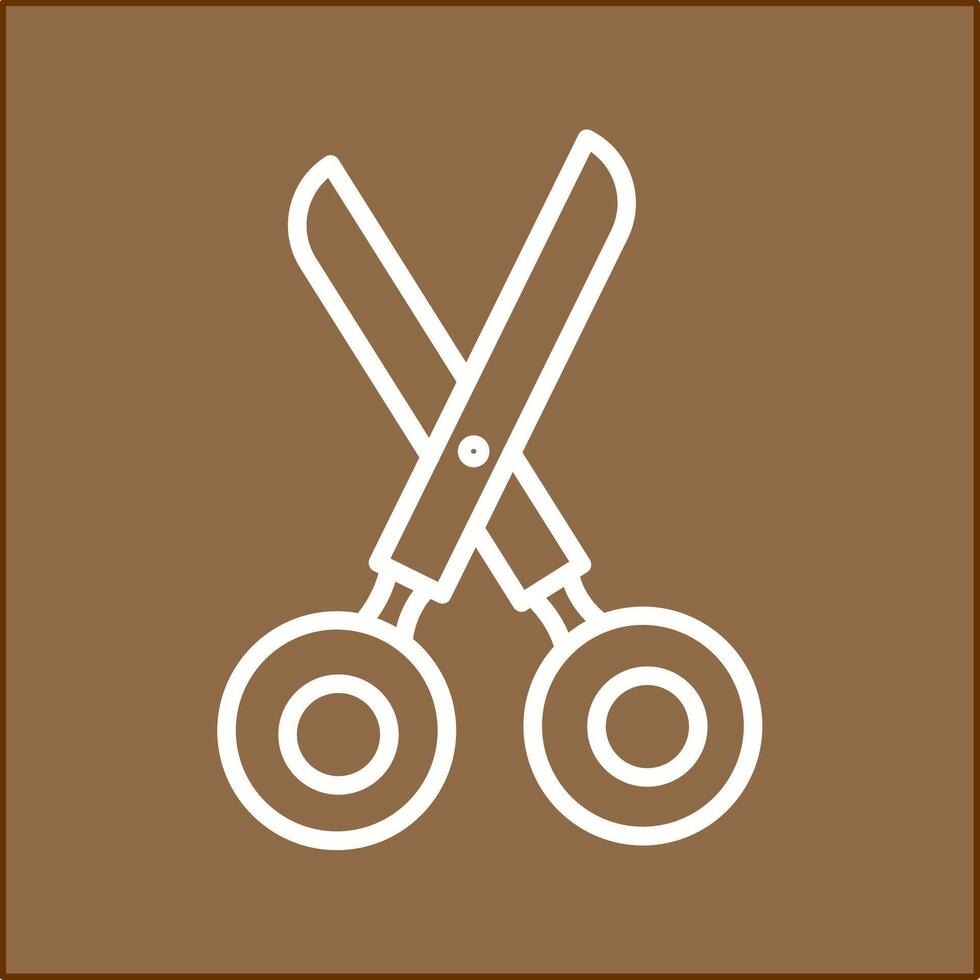 icône de vecteur de ciseaux