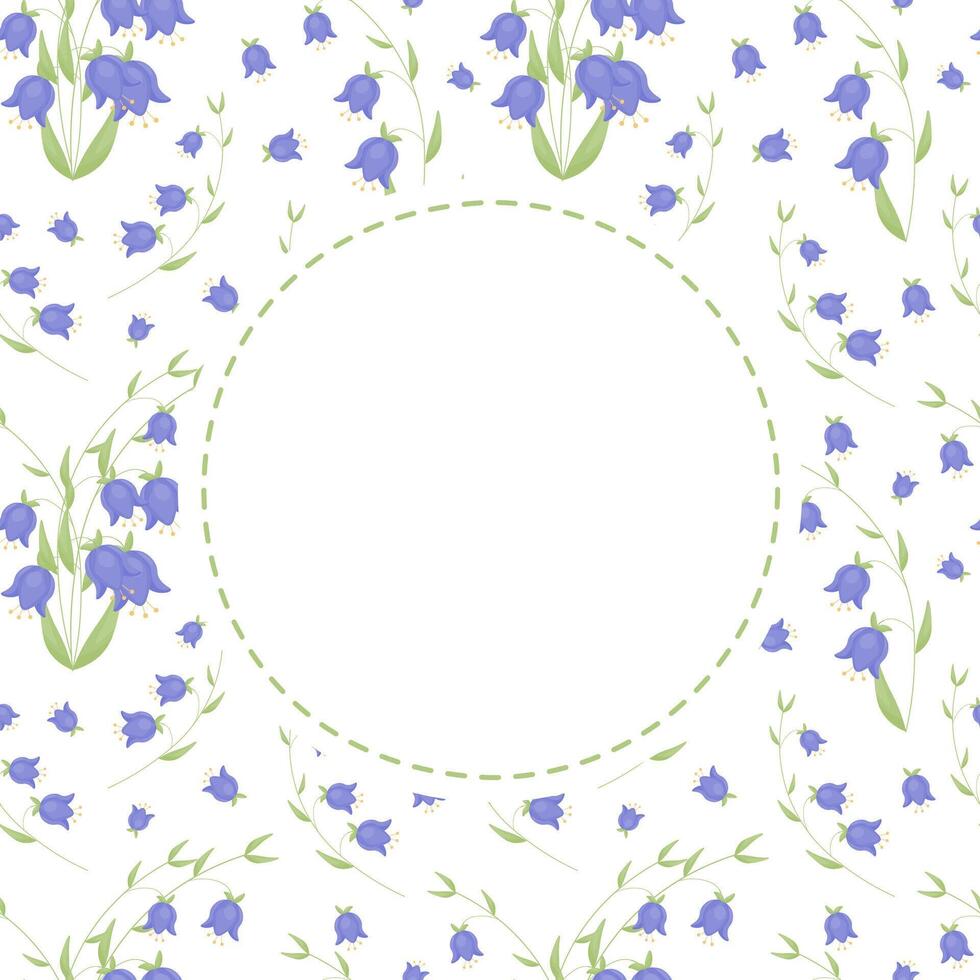 une salutation carte modèle avec une endroit pour texte. fleur composition. vecteur illustration.