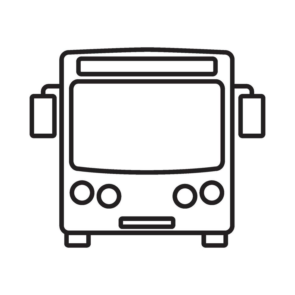 modèle de conception de vecteur d'icône de bus