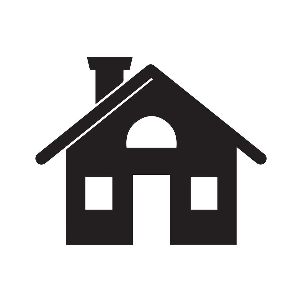 maison noir icône isolé sur blanc Contexte. vecteur illustration conception.