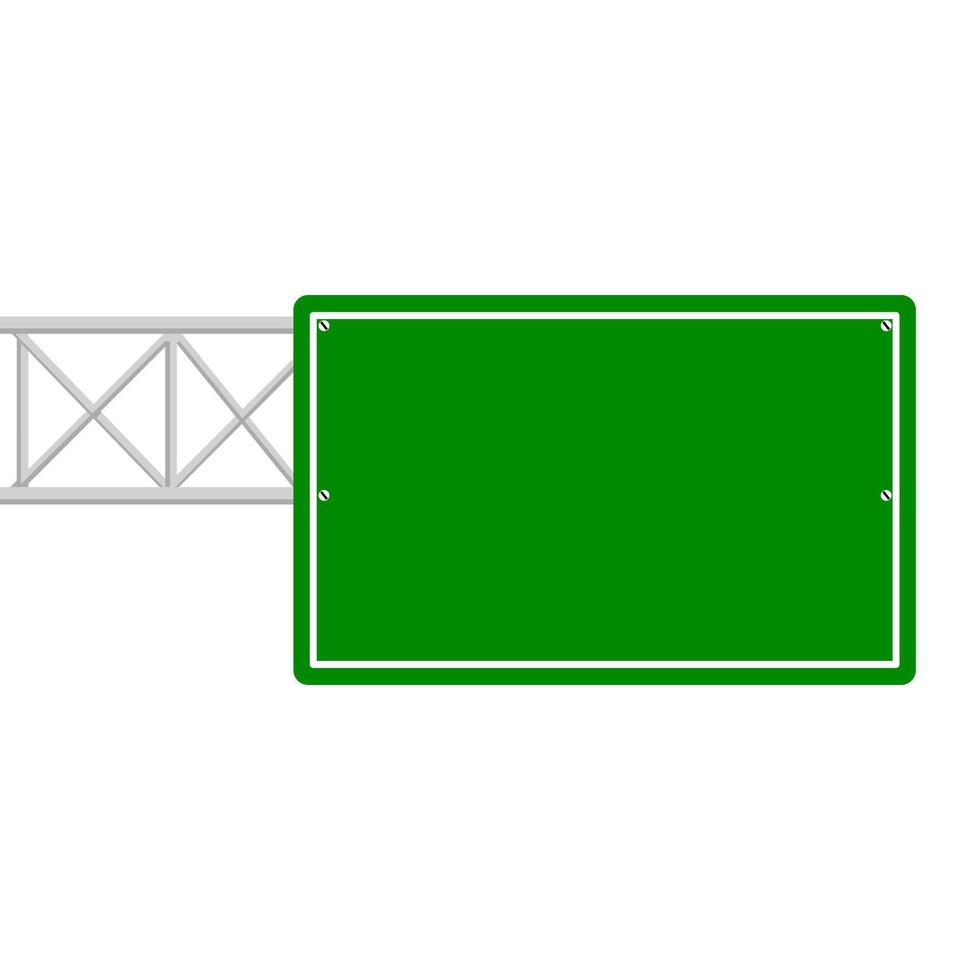 route signe isolé sur une Contexte. vert circulation vecteur