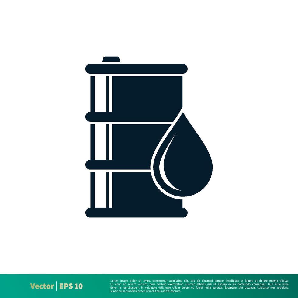 pétrole baril icône vecteur logo modèle illustration conception eps dix.